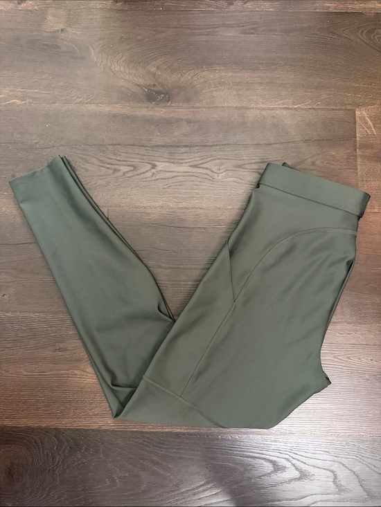 ALO Yoga Pants - ALO High Waist Women’s High-Rise Olive Green Stretch Leggings size Large